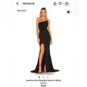 Nookie jasmine one shoulder gown